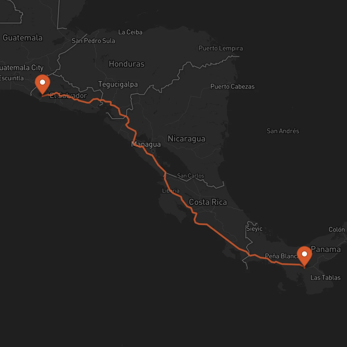 Ruta Sonsonate - Santiago de Veraguas