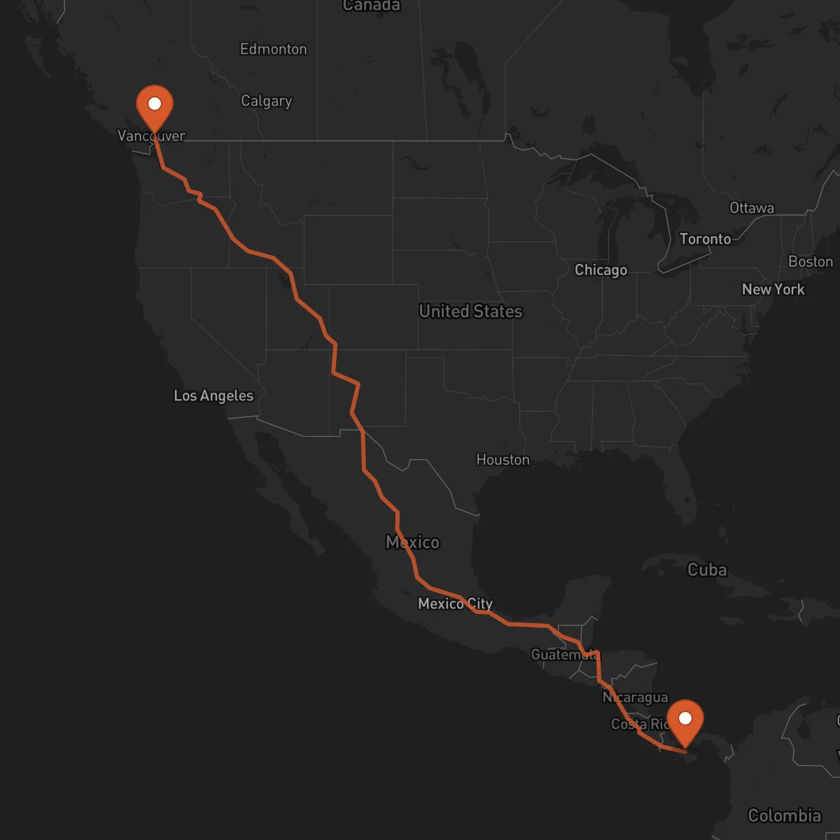 Ruta Surrey - Santiago de Veraguas
