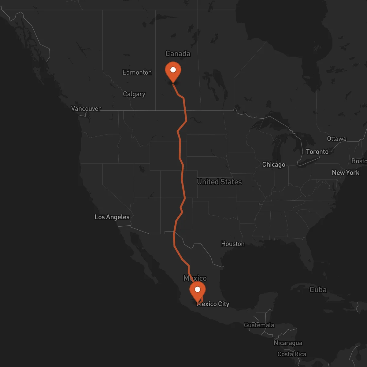 Ruta Uruapan - Saskatoon