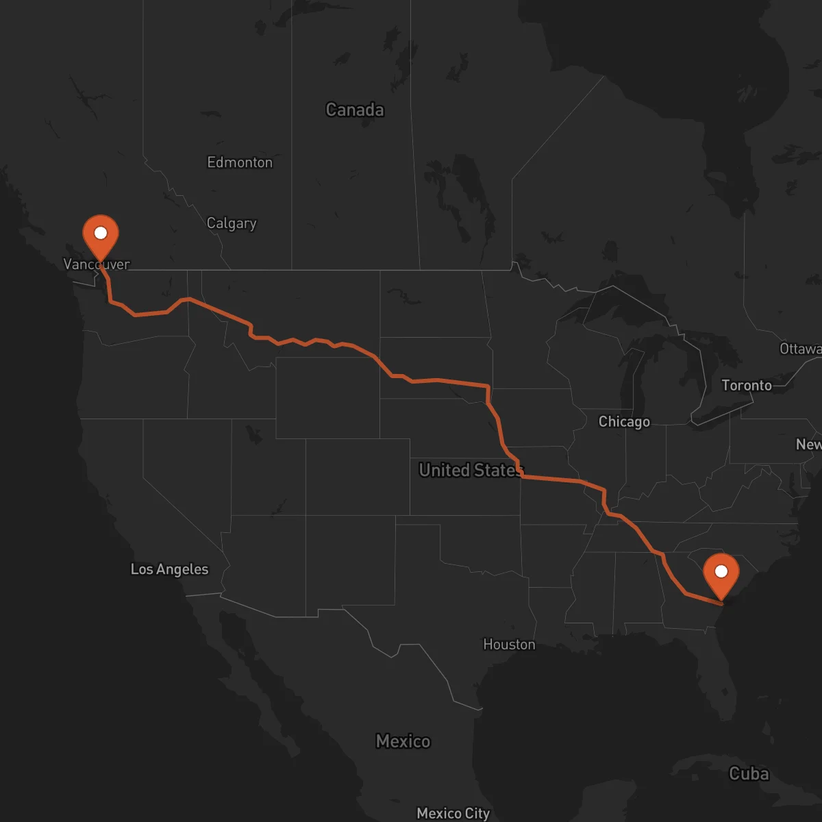 Ruta Savannah - Surrey