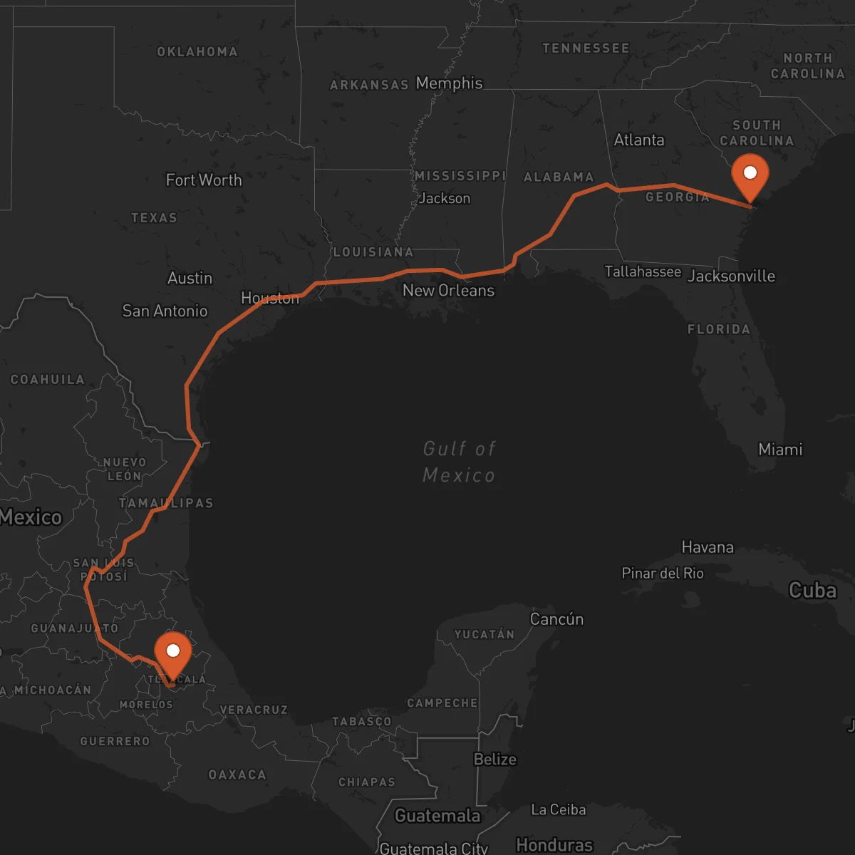 Ruta Savannah - Tlaxcala de Xicohténcatl