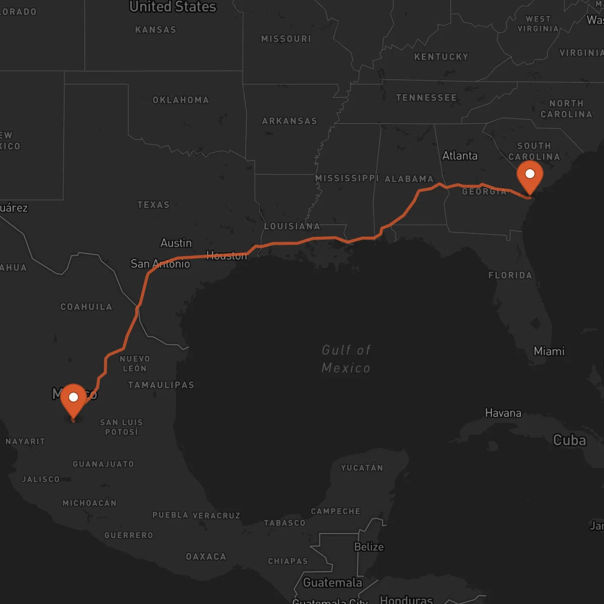 Ruta Zacatecas - Savannah