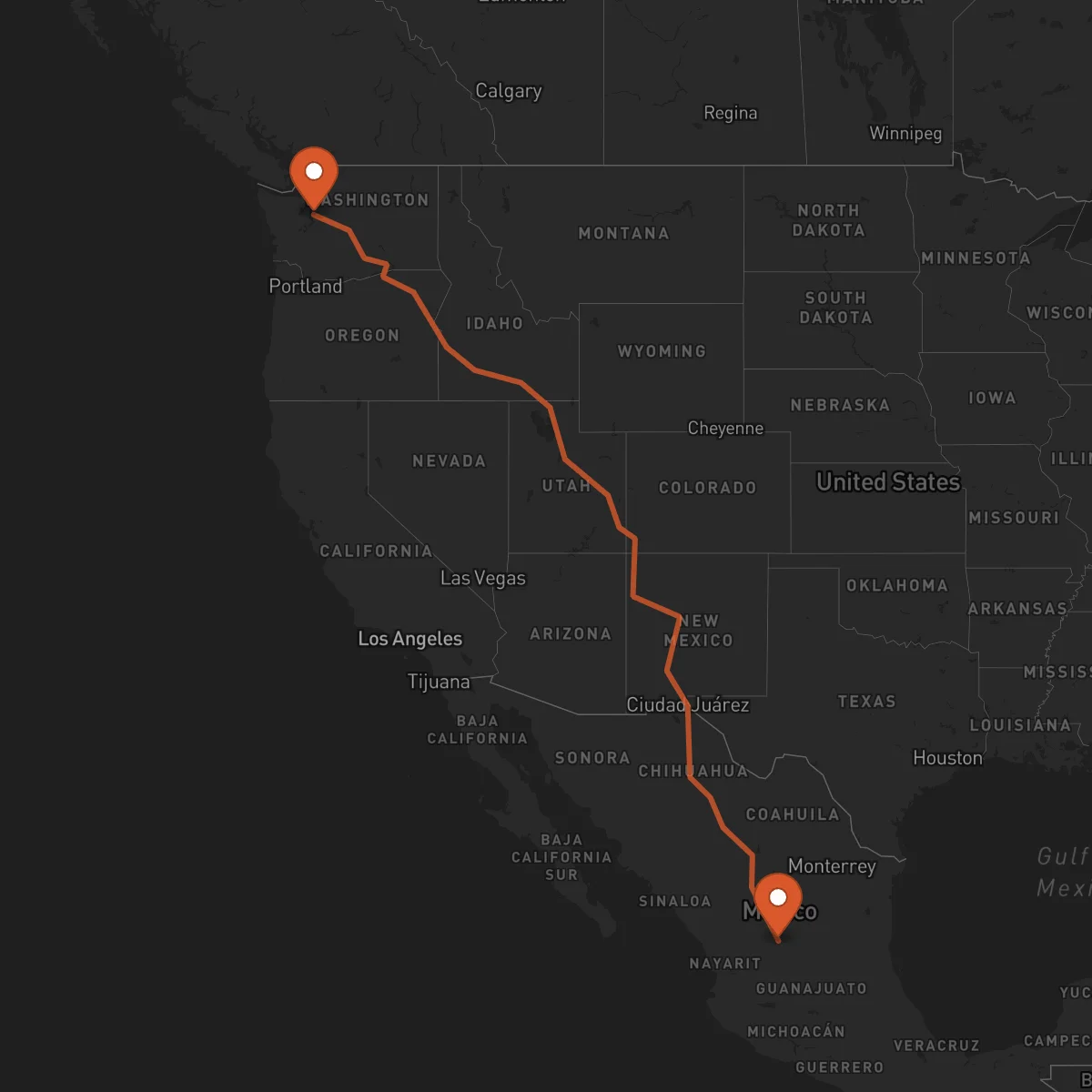 Ruta Zacatecas - Seattle