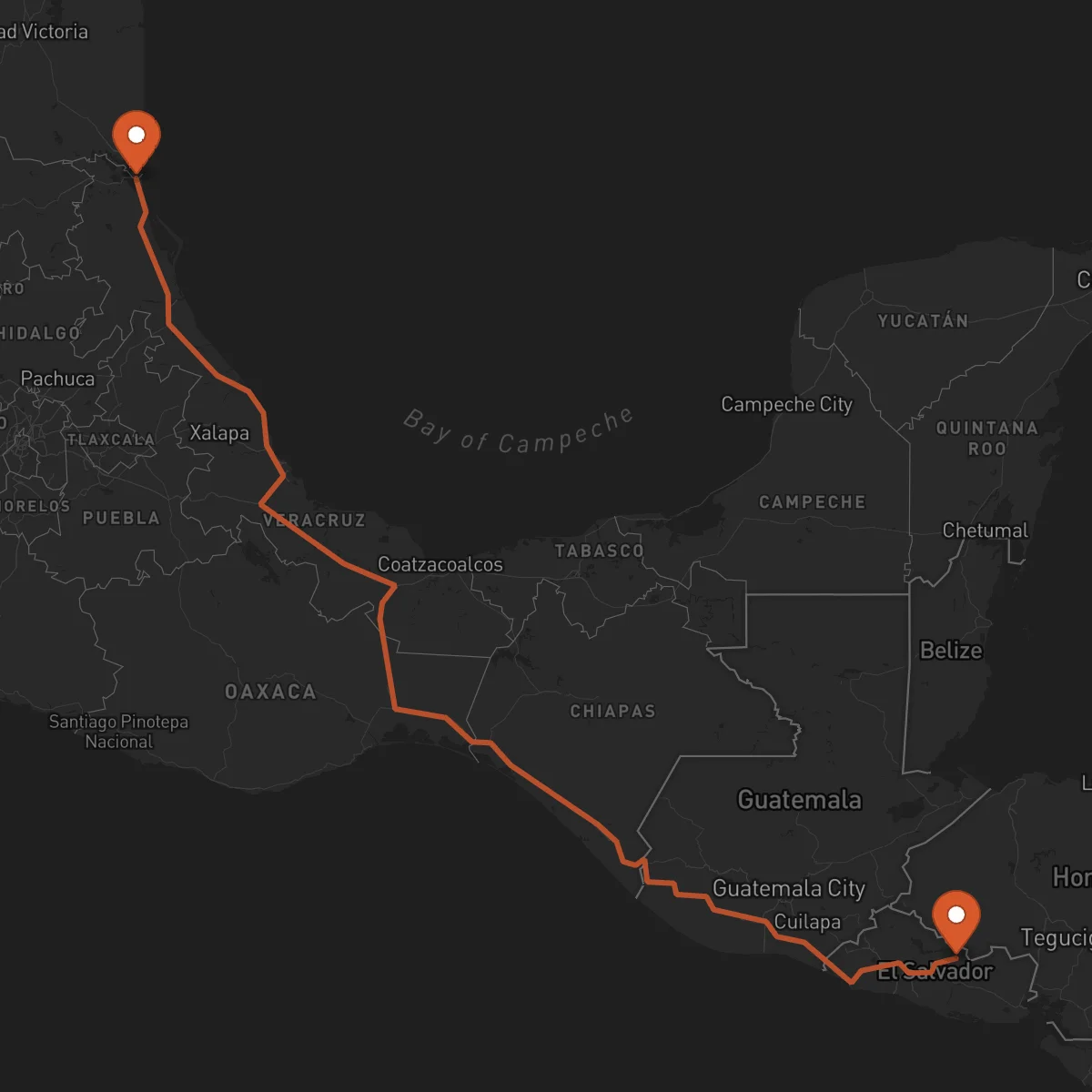 Ruta Tampico - Sensuntepeque