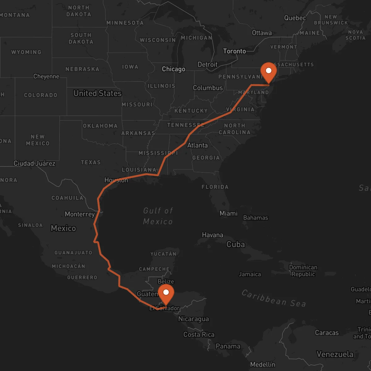 Ruta Sensuntepeque - Trenton
