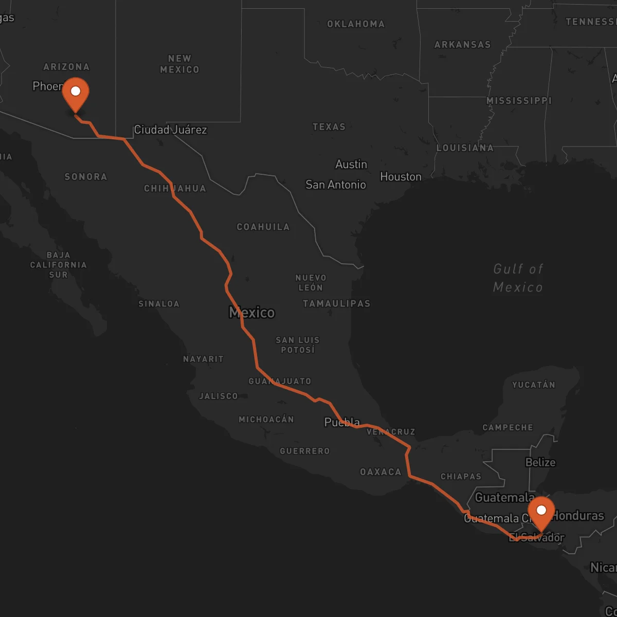 Ruta Sensuntepeque - Tucson
