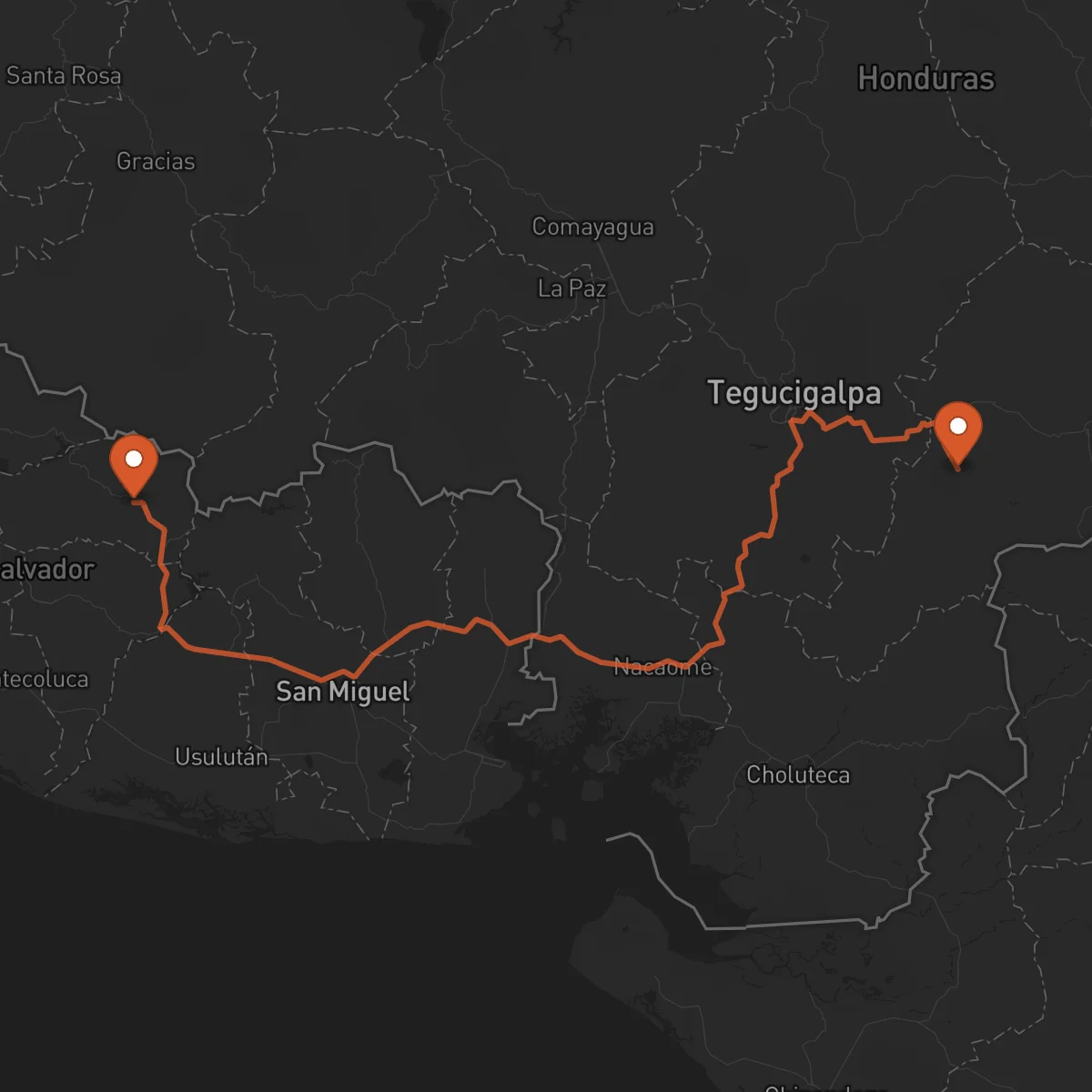 Ruta Yuscarán - Sensuntepeque