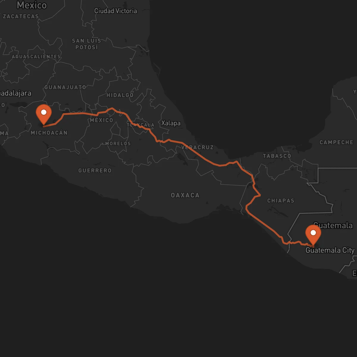 Ruta Sololá - Uruapan