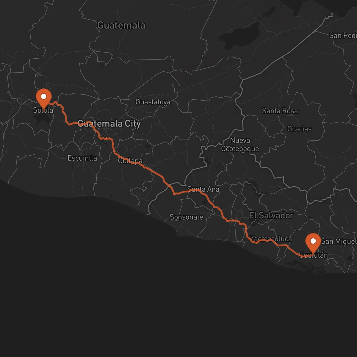 Ruta Sololá - Usulután