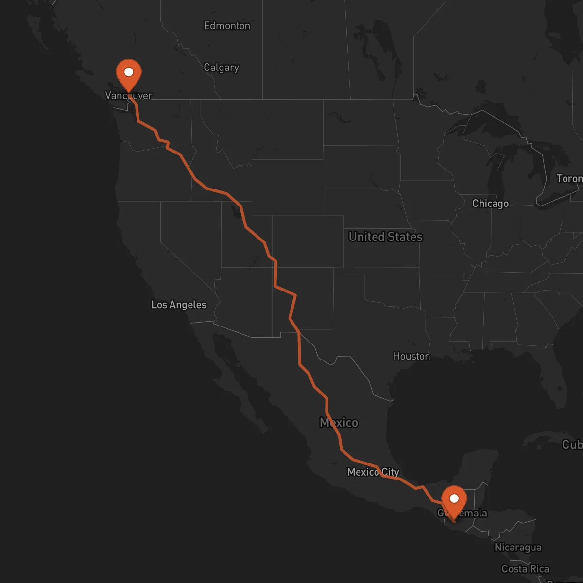Ruta Vancouver - Sololá