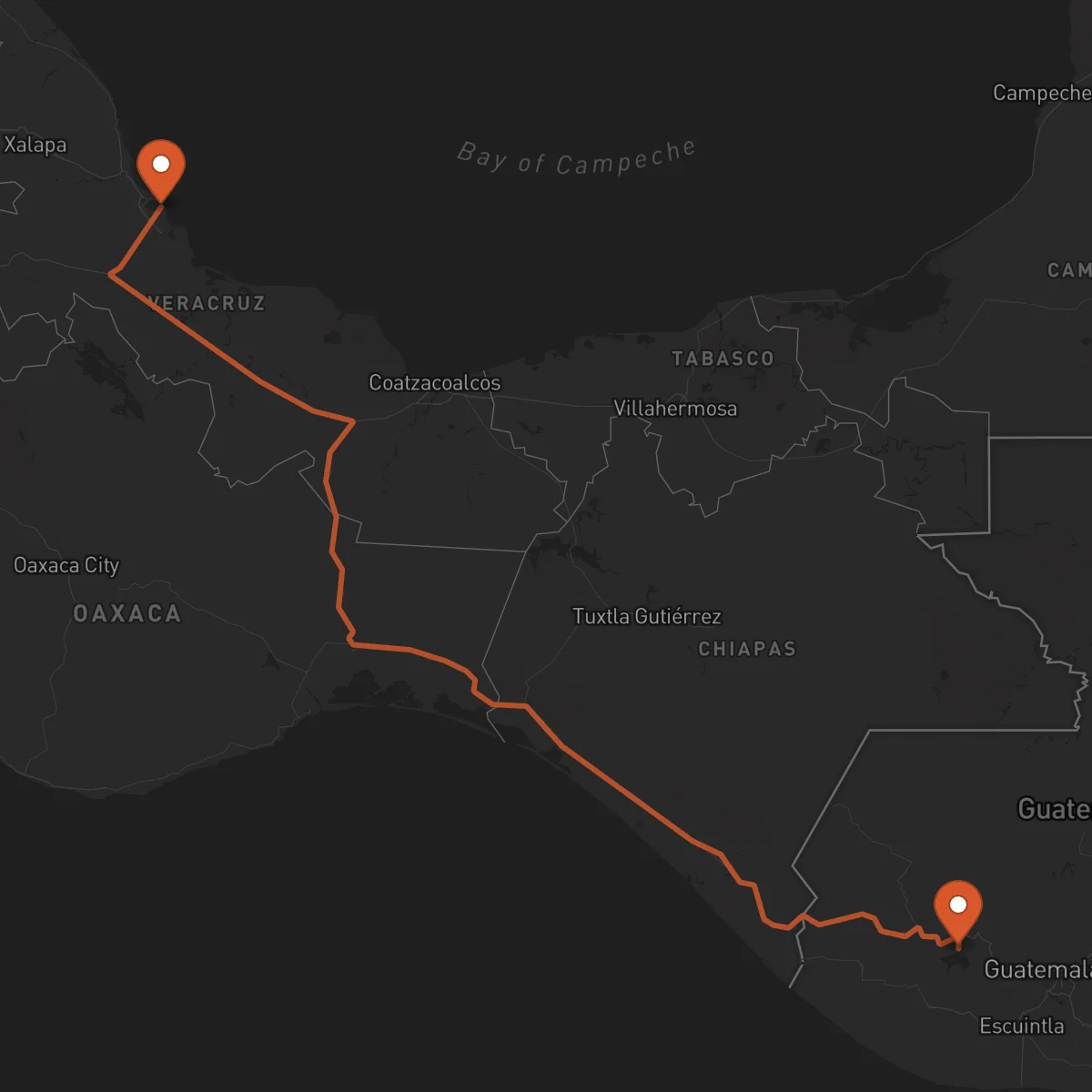 Ruta Sololá - Veracruz