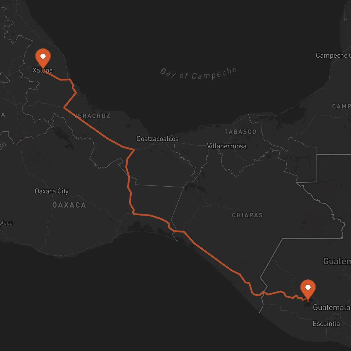 Ruta Sololá - Xalapa