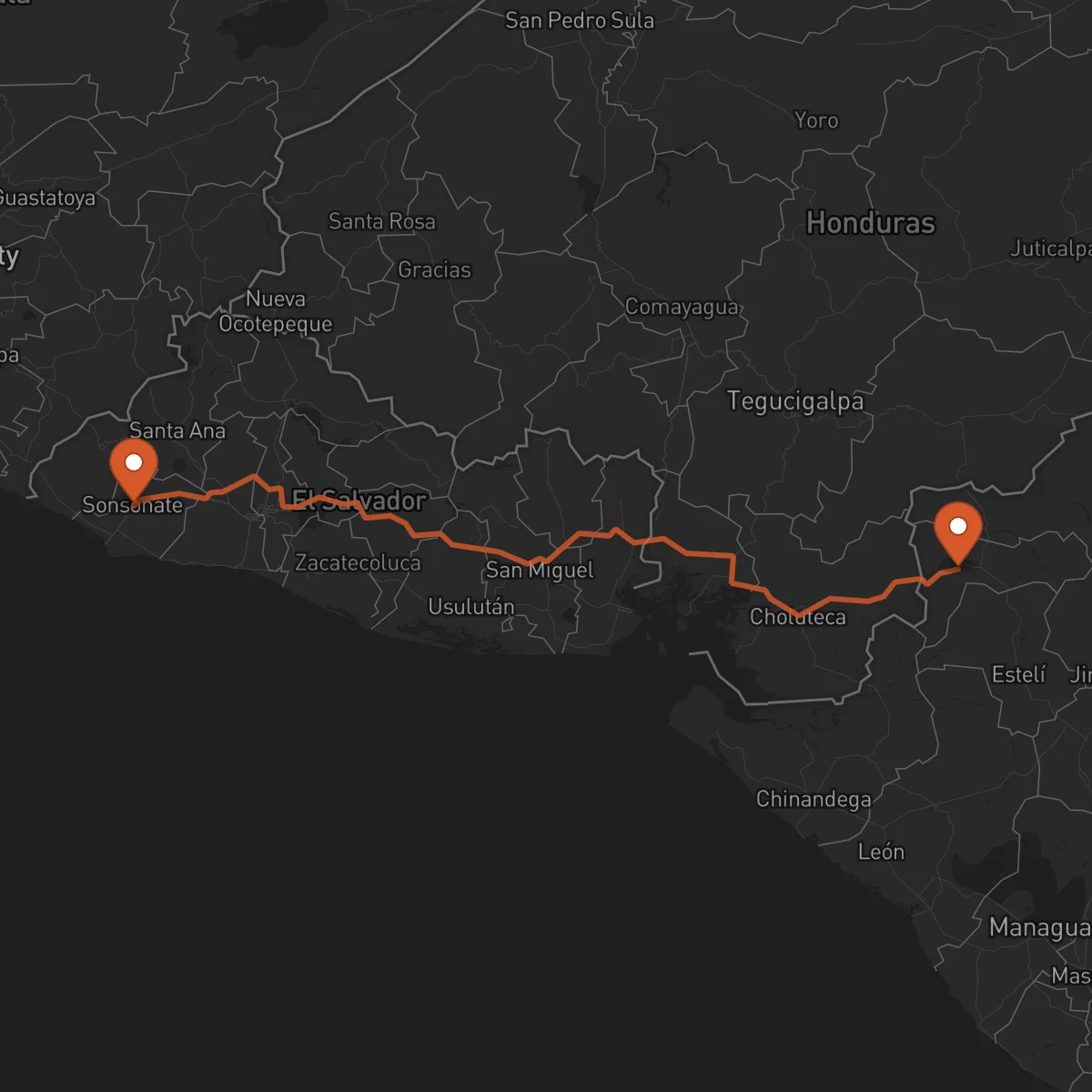Ruta Sonsonate - Somoto