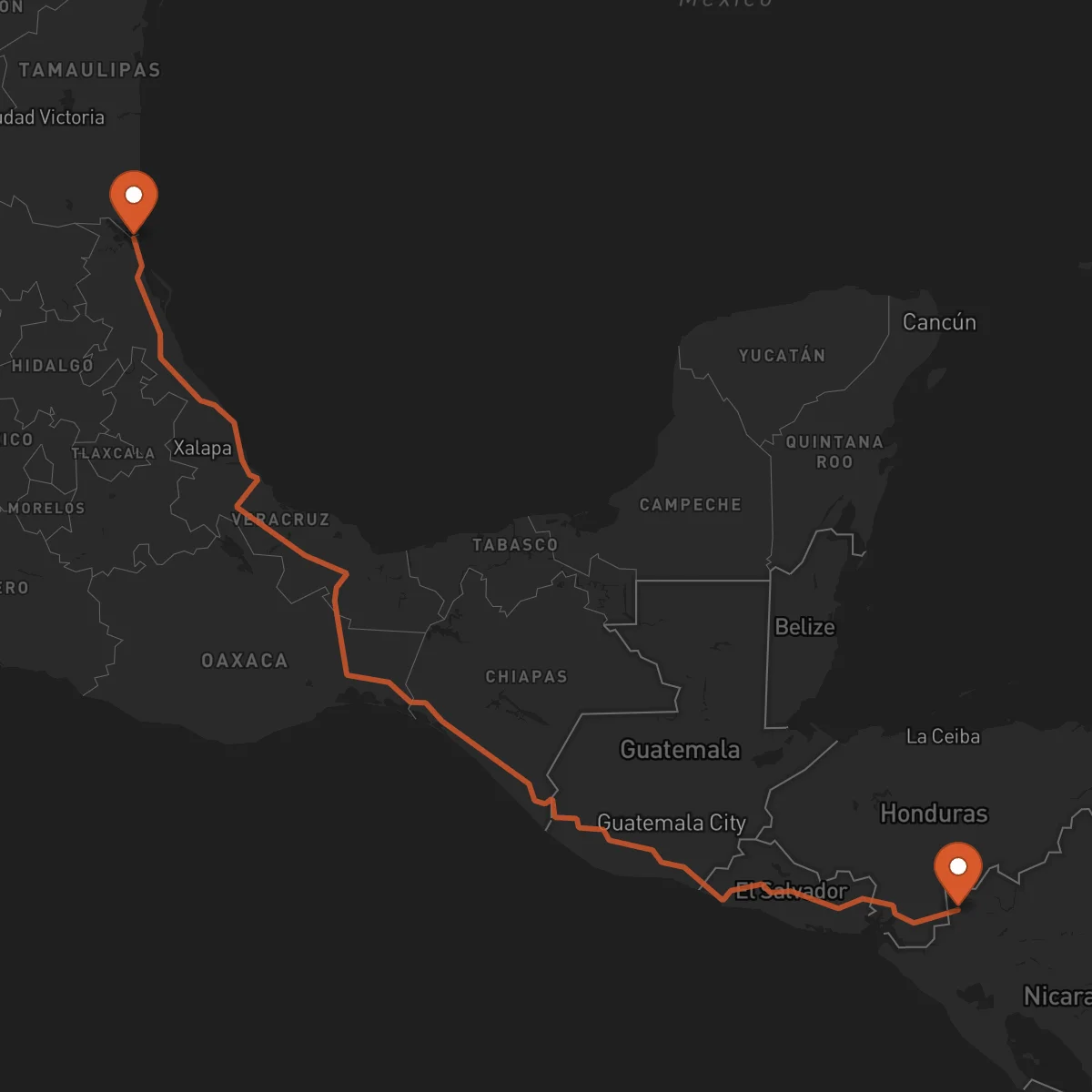 Ruta Tampico - Somoto