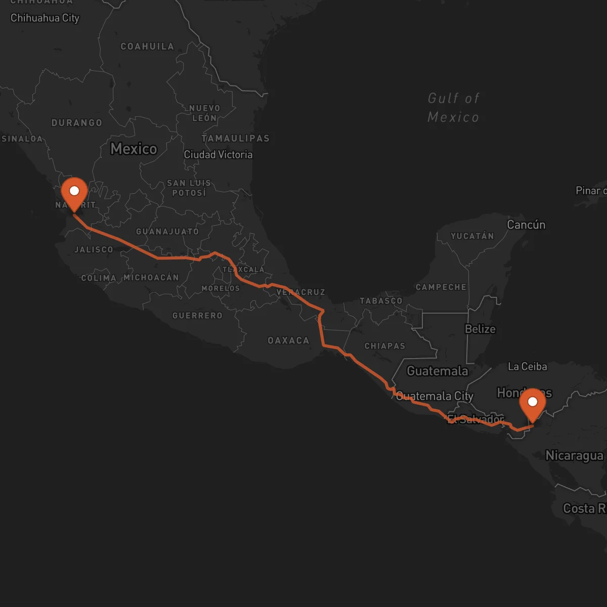 Ruta Tepic - Somoto