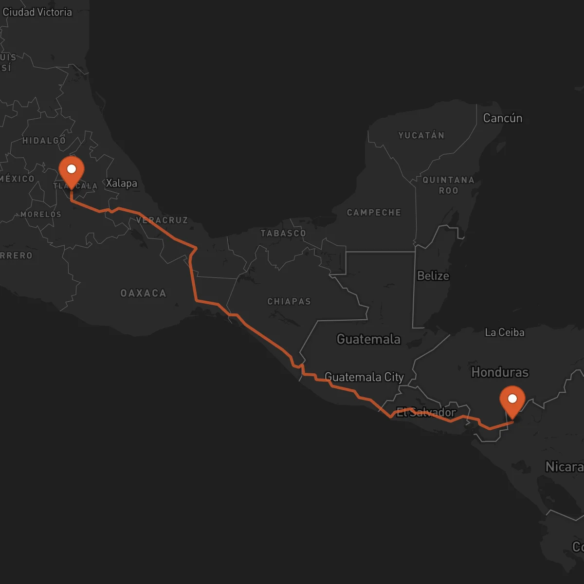 Ruta Tlaxcala de Xicohténcatl - Somoto
