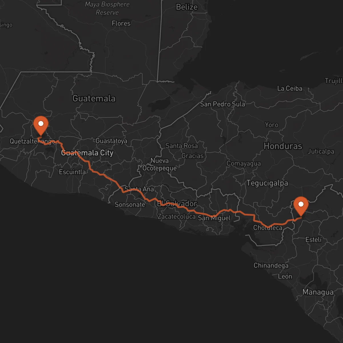 Ruta Totonicapán - Somoto