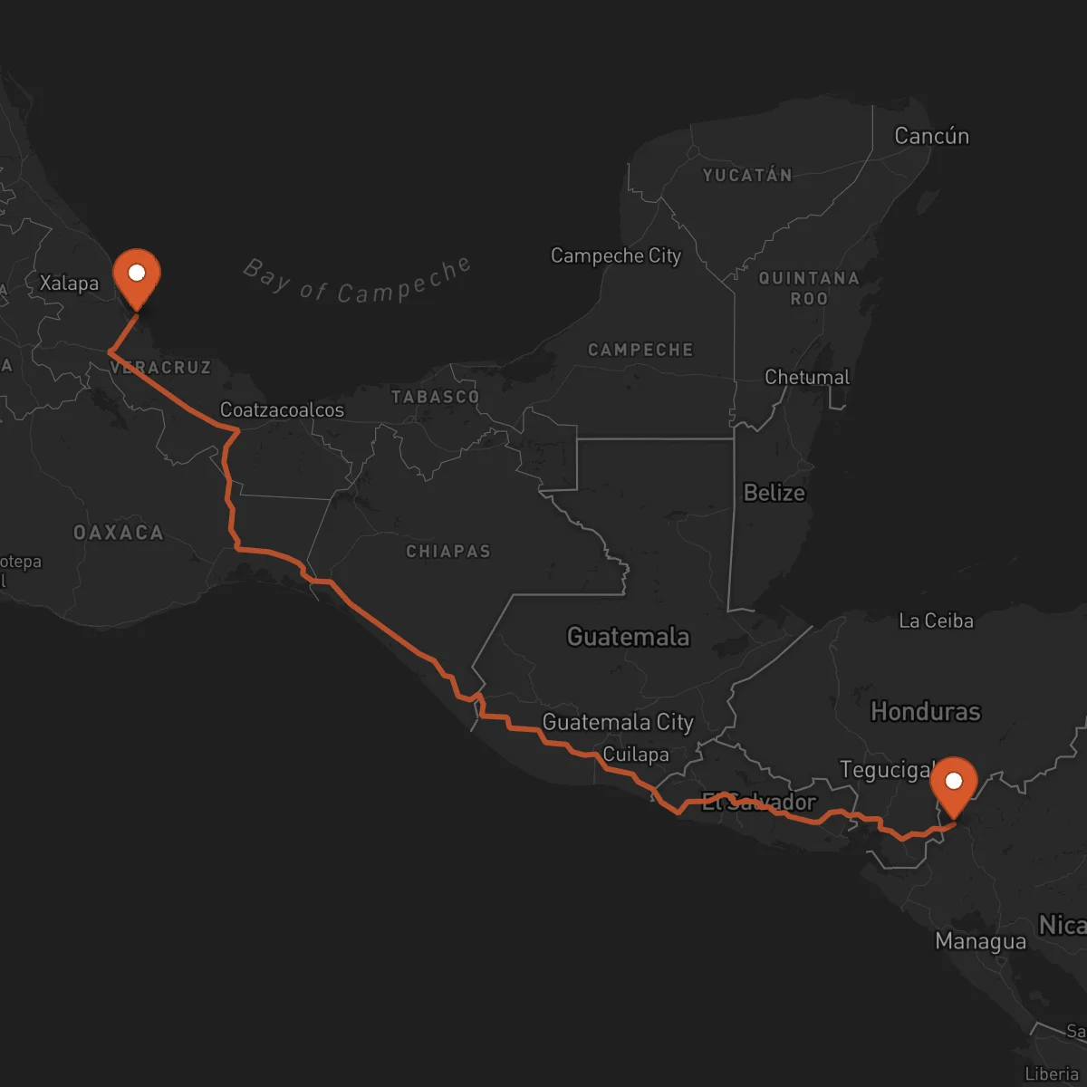 Ruta Somoto - Veracruz