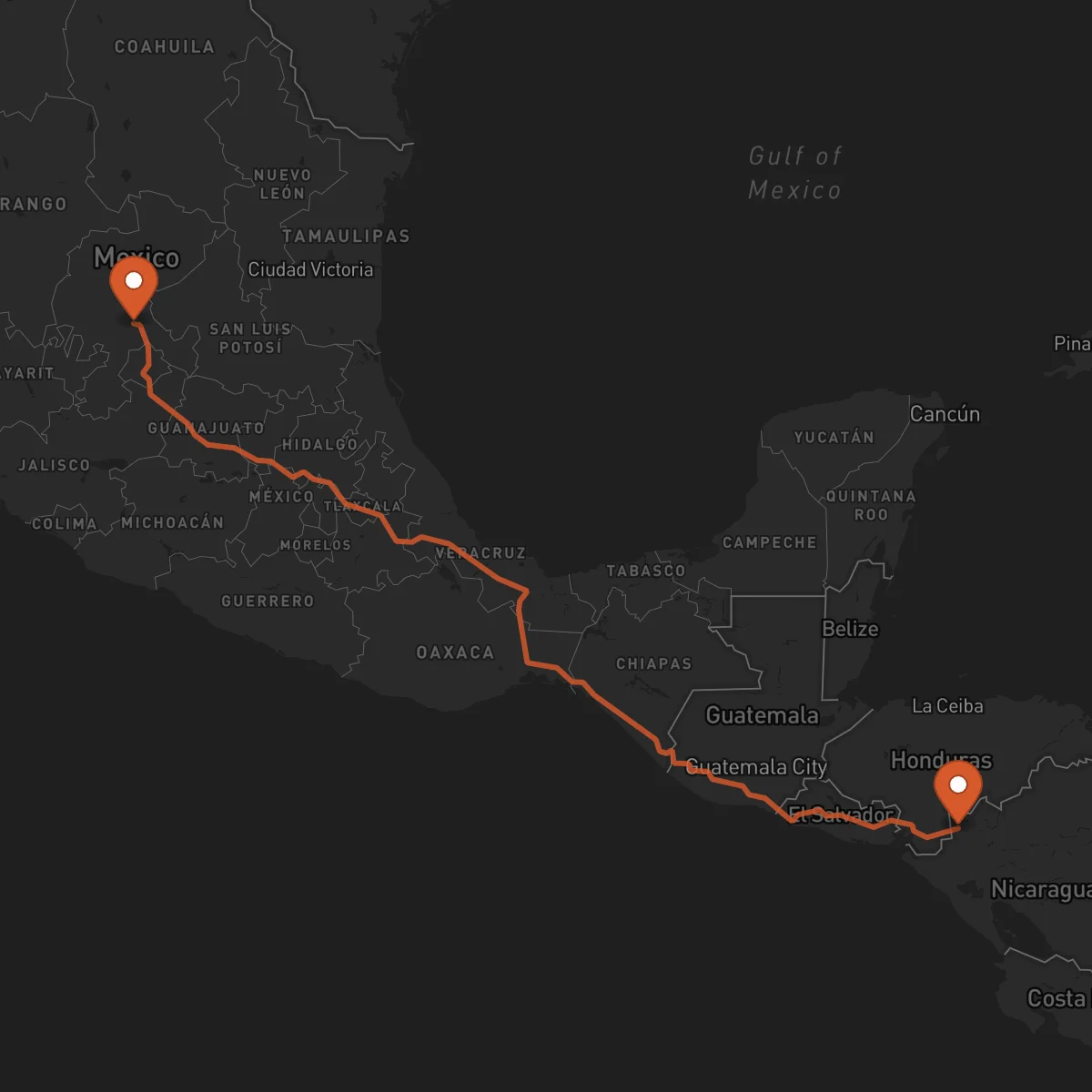 Ruta Zacatecas - Somoto