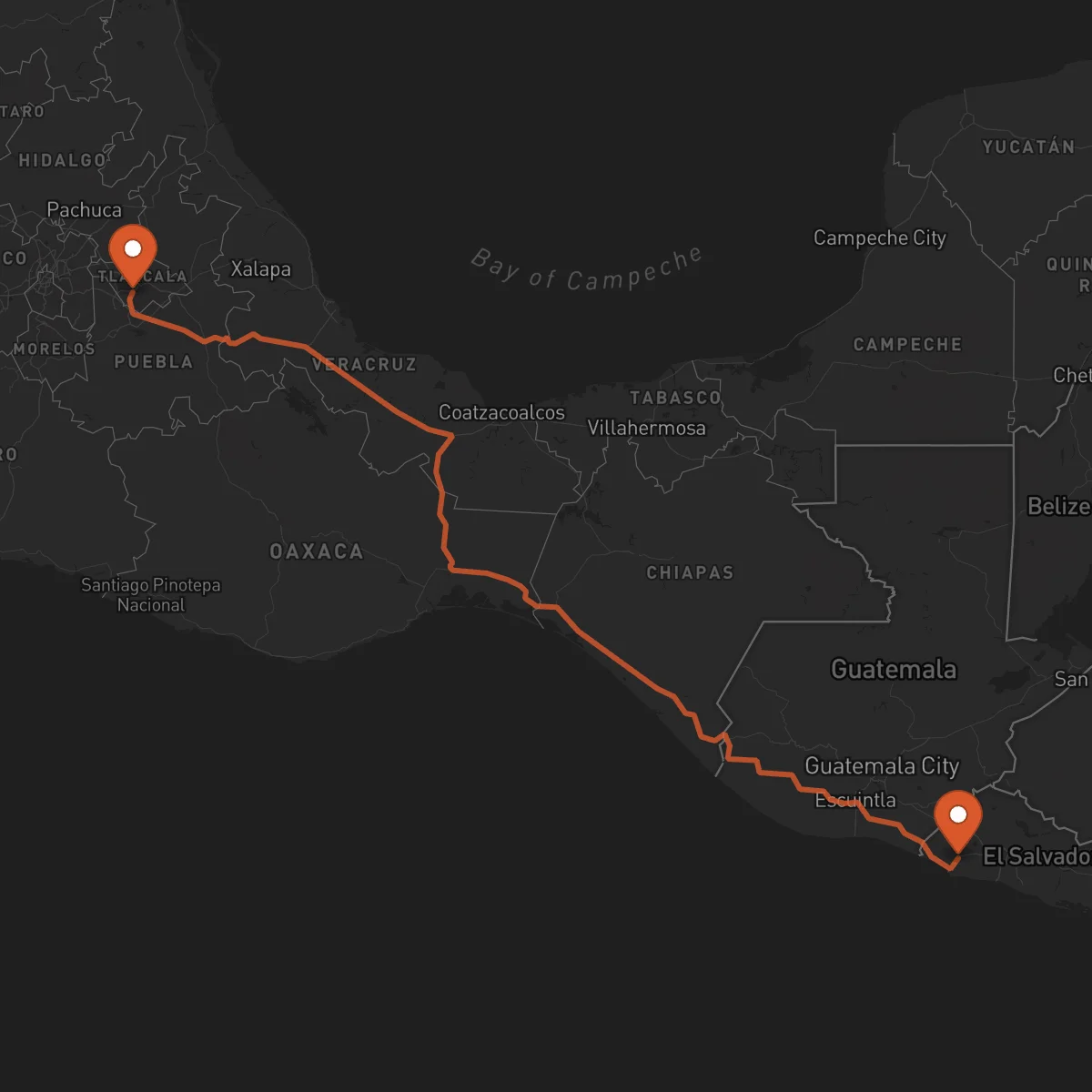 Ruta Tlaxcala de Xicohténcatl - Sonsonate
