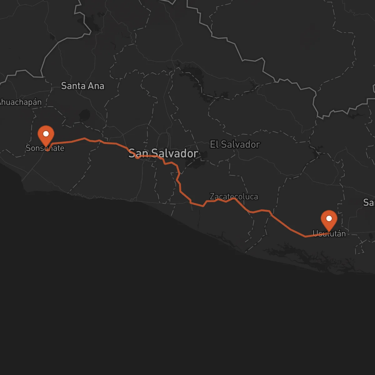 Ruta Sonsonate - Usulután