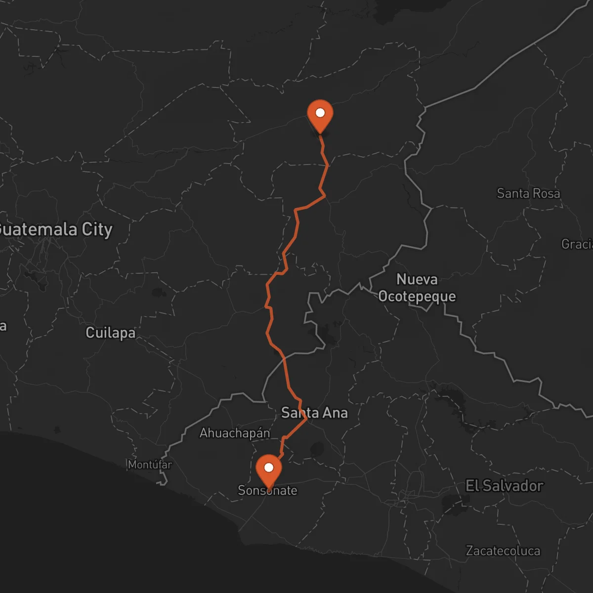 Ruta Sonsonate - Zacapa