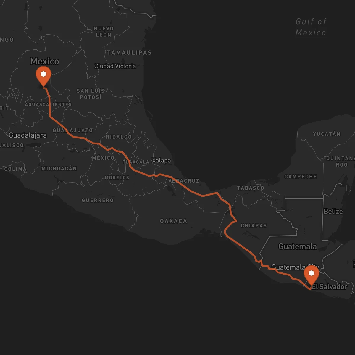 Ruta Zacatecas - Sonsonate