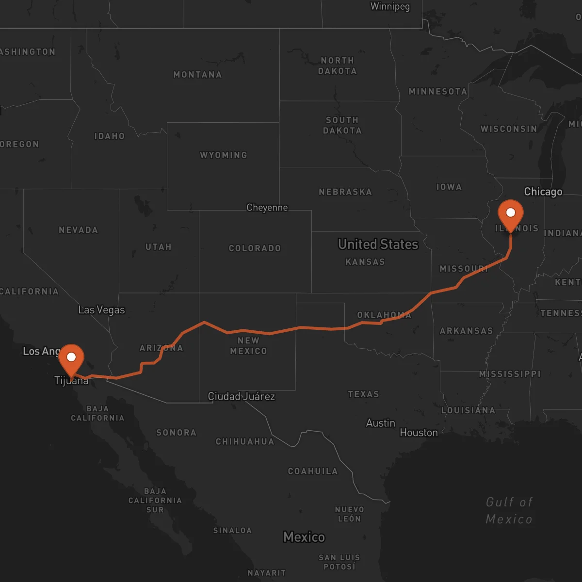 Ruta Tijuana - Springfield