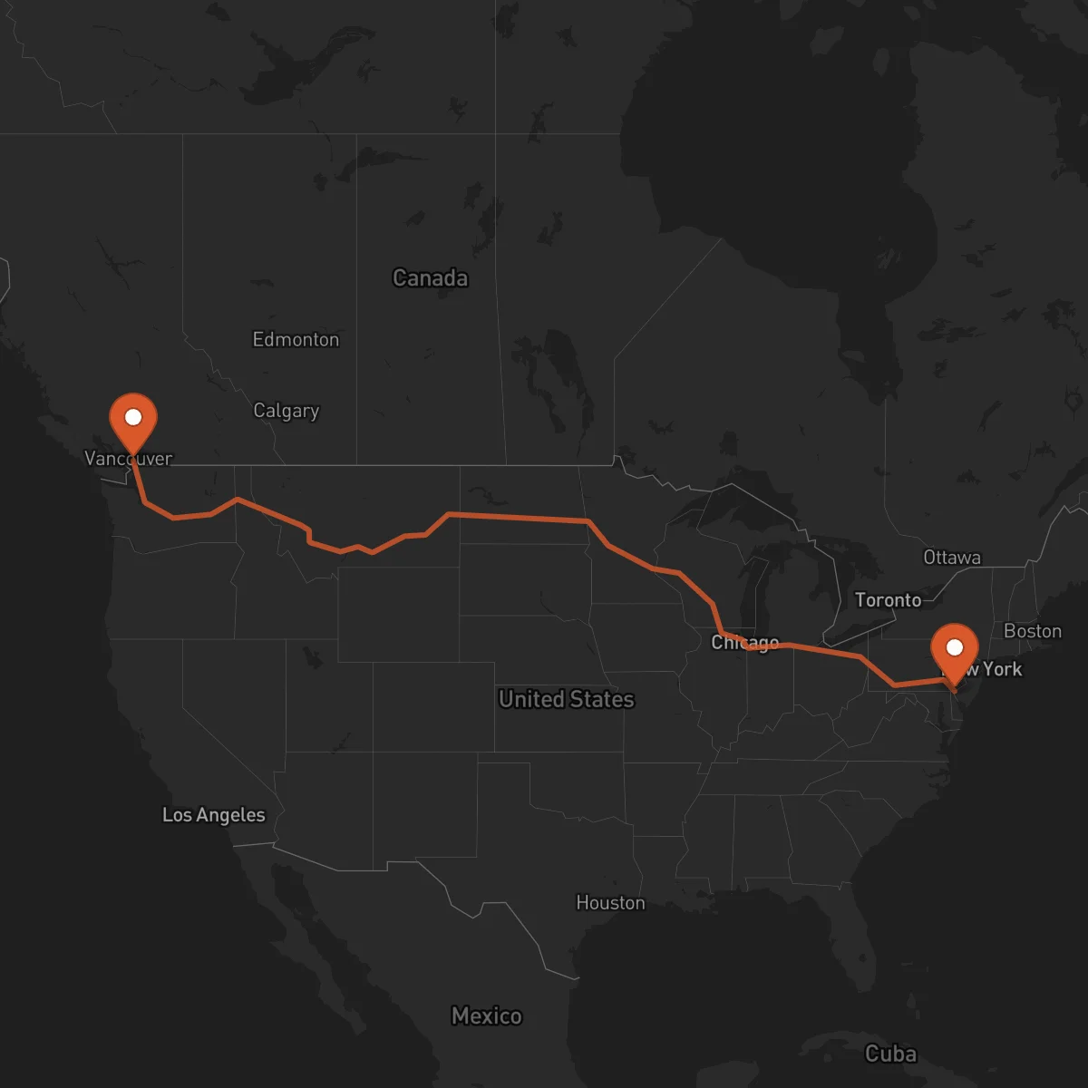 Ruta Surrey - Wilmington
