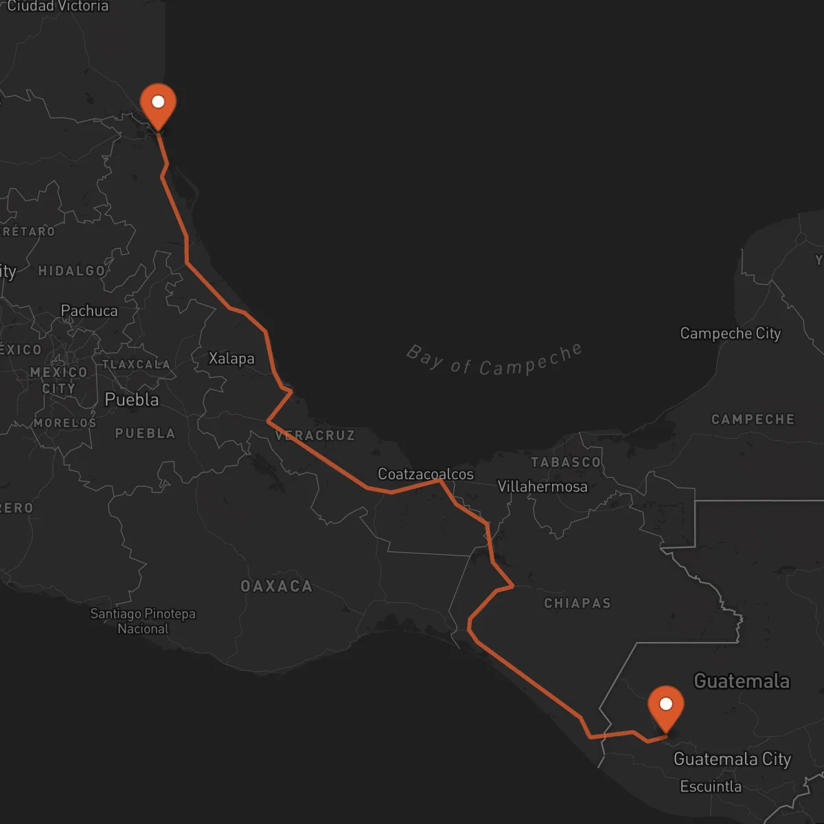 Ruta Tampico - Totonicapán