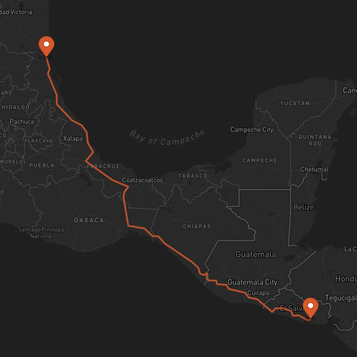 Ruta Tampico - Usulután