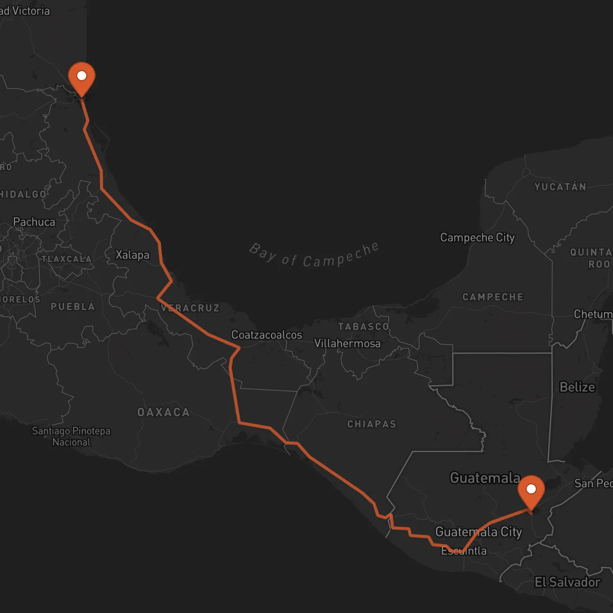Ruta Tampico - Zacapa