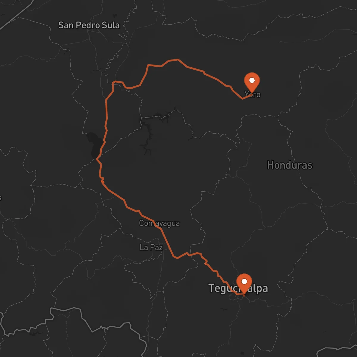 Ruta Yoro - Tégucigalpa