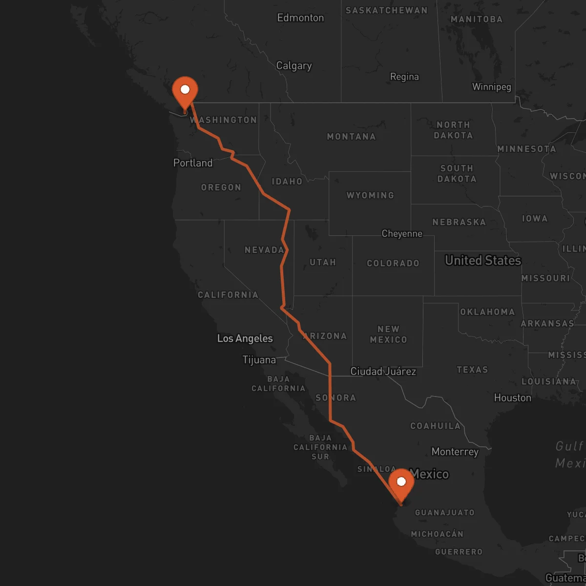 Ruta Tepic - Victoria