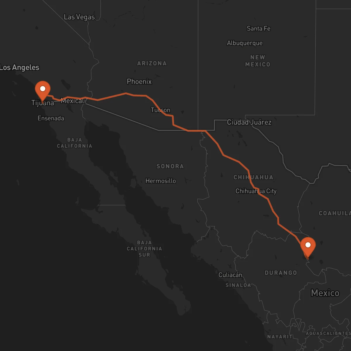 Ruta Tijuana - Torreón