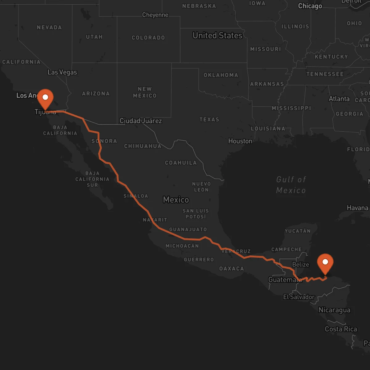 Ruta Tijuana - Trujillo