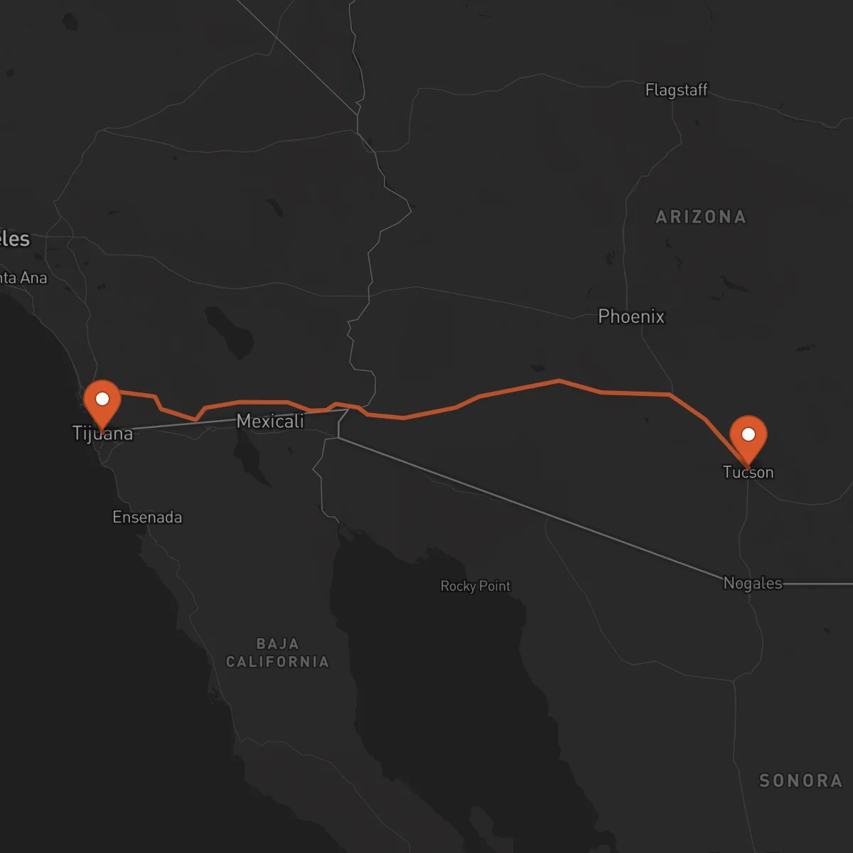 Ruta Tijuana - Tucson