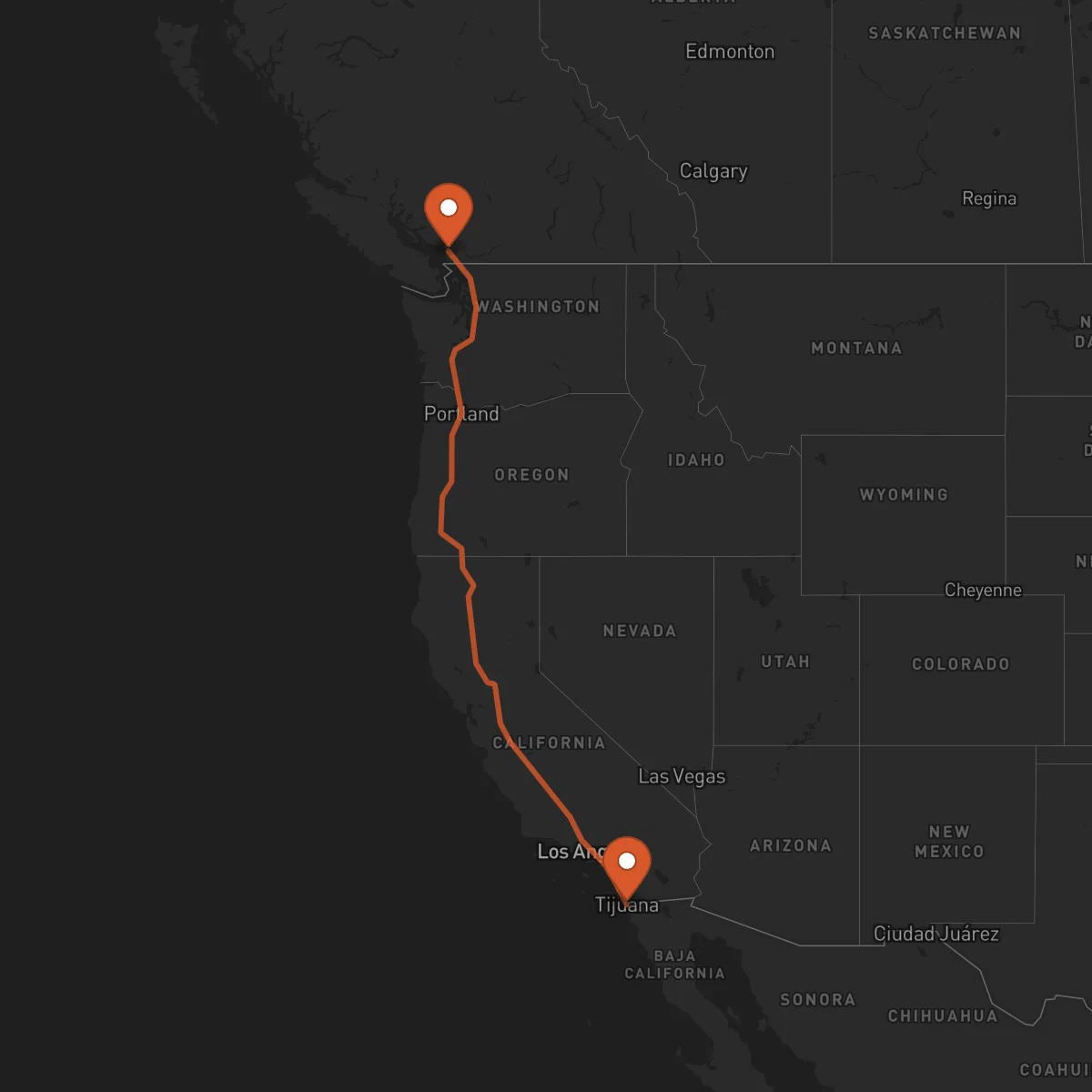 Ruta Tijuana - Vancouver