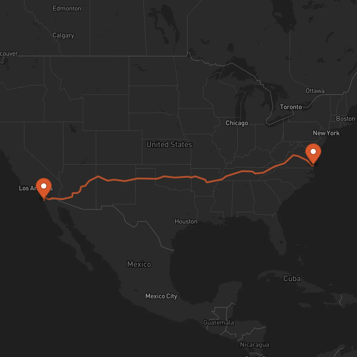 Ruta Tijuana - Virginia Beach