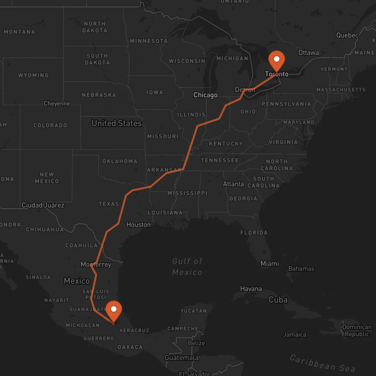 Ruta Tlaxcala de Xicohténcatl - Toronto