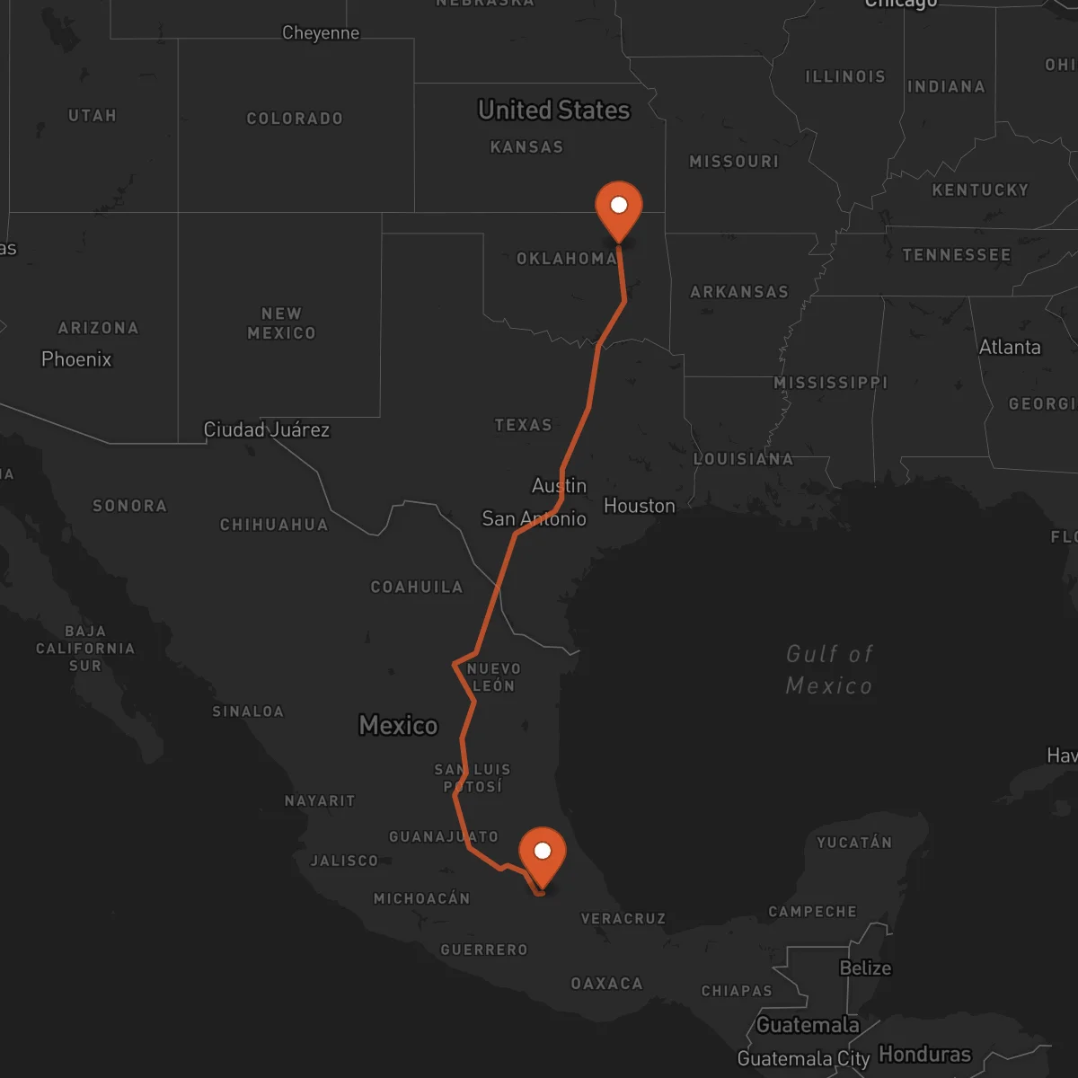 Ruta Tlaxcala de Xicohténcatl - Tulsa