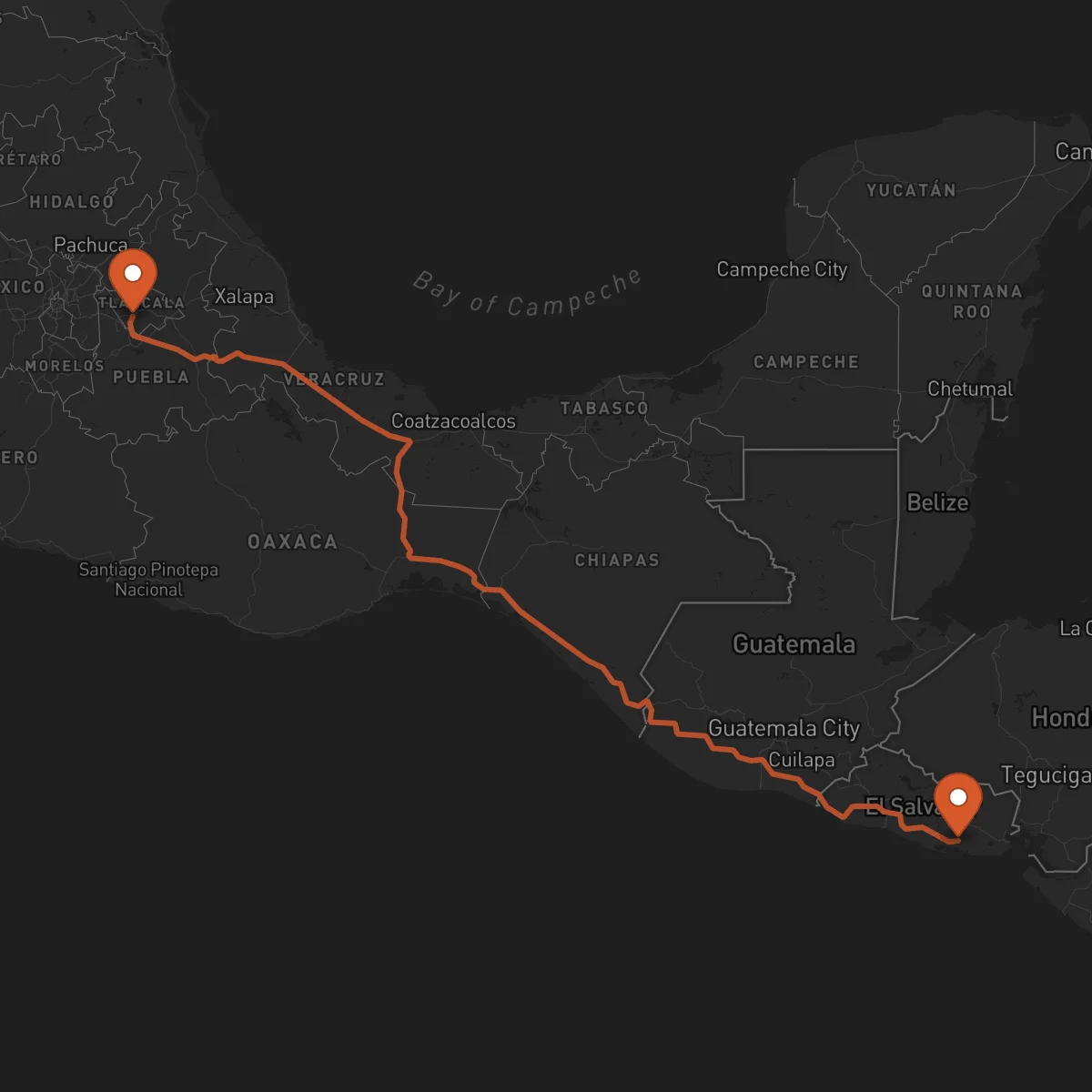 Ruta Tlaxcala de Xicohténcatl - Usulután