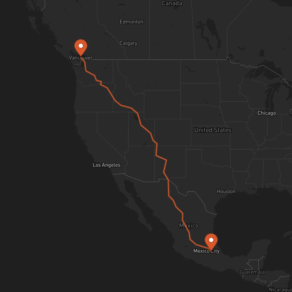 Ruta Tlaxcala de Xicohténcatl - Vancouver