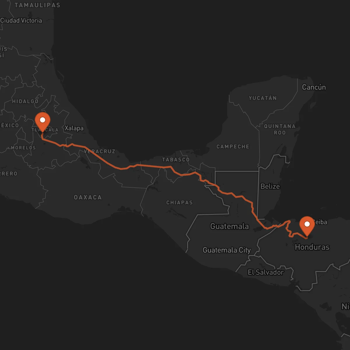 Ruta Tlaxcala de Xicohténcatl - Yoro