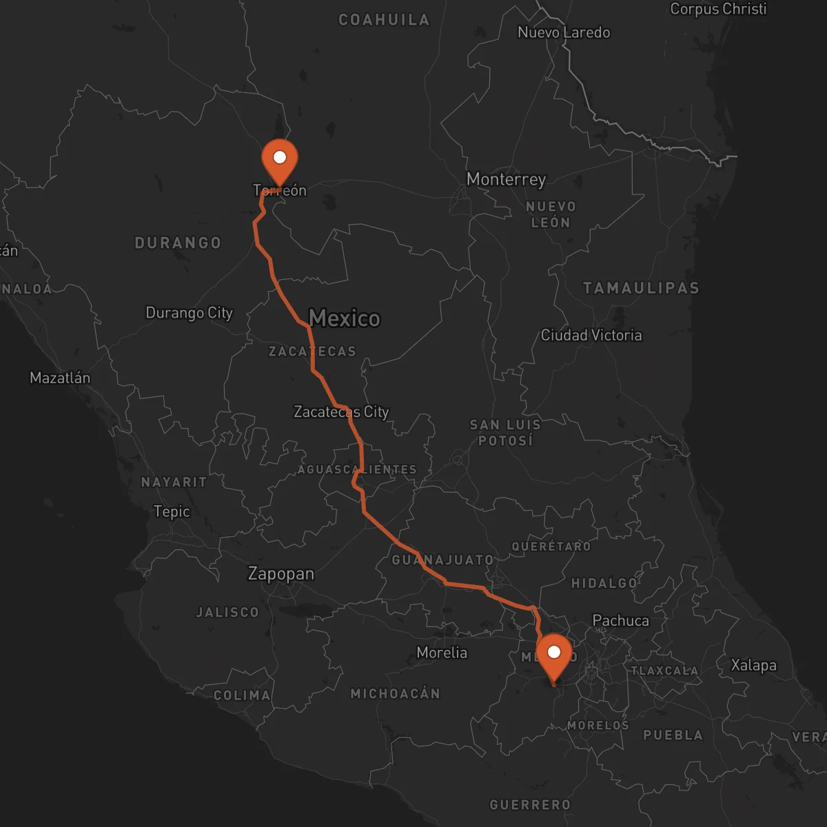 Ruta Toluca - Torreón