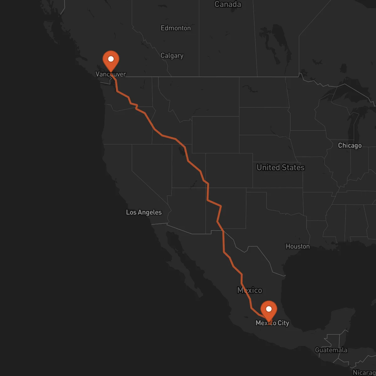 Ruta Toluca - Vancouver