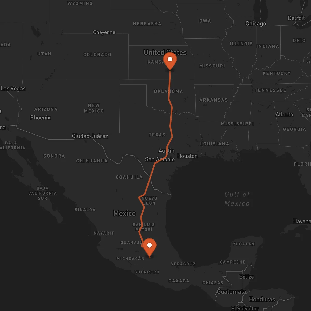 Ruta Toluca - Wichita