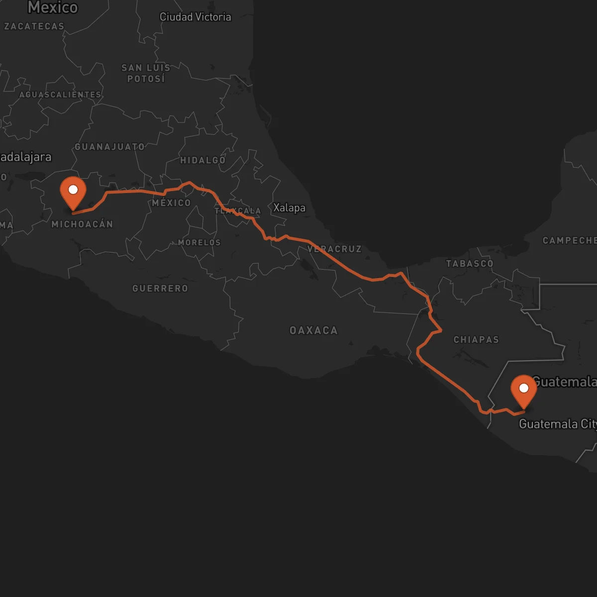 Ruta Uruapan - Totonicapán