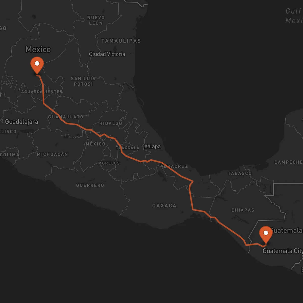 Ruta Totonicapán - Zacatecas