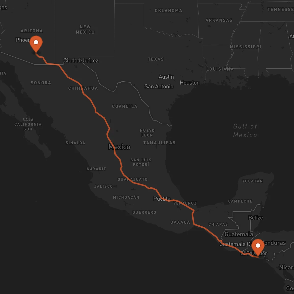 Ruta Tucson - Usulután